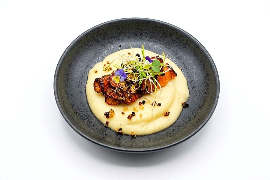 Pata de pulpo con parmentier