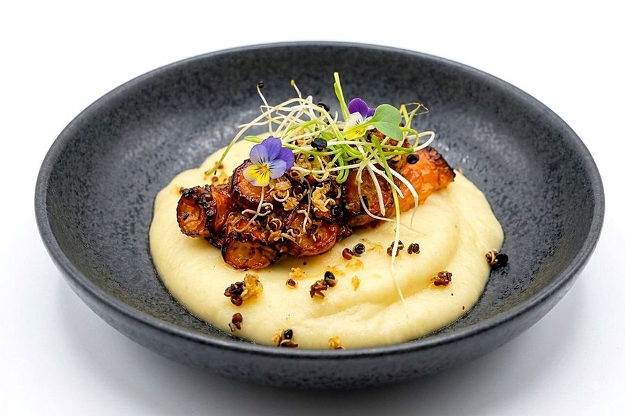 Pulpo a la plancha con parmentier